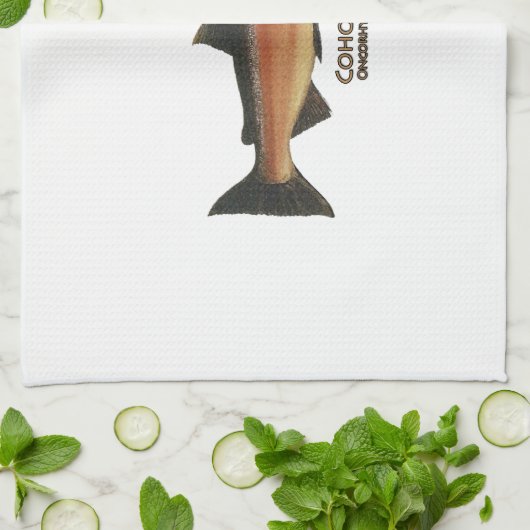 Coho - silberne Lachse (Phase laichend) Handtuch (Gefaltet)