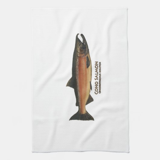 Coho - silberne Lachse (Phase laichend) Handtuch (Vertikal)