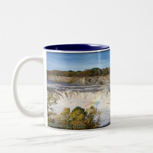Cohoes Fälle Zweifarbige Tasse (Links)