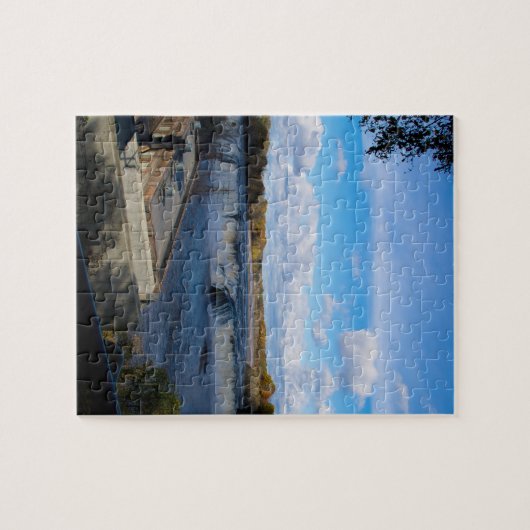 Cohoes Falls Wasserfall Fotografy Puzzle (Horizontal)