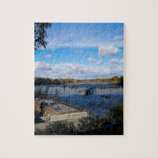 Cohoes Falls Wasserfall Fotografy Puzzle