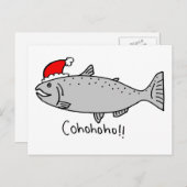Cohospho Weihnachtslamon Doodle Feiertagspostkarte (Vorne/Hinten)