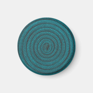 Coiled Blue Rope Magnet