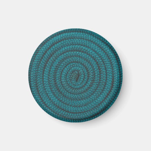 Coiled Blue Rope Magnet (Vorne)
