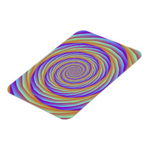 Coiled Cables in Orange Blue und Pink Foto Magnet