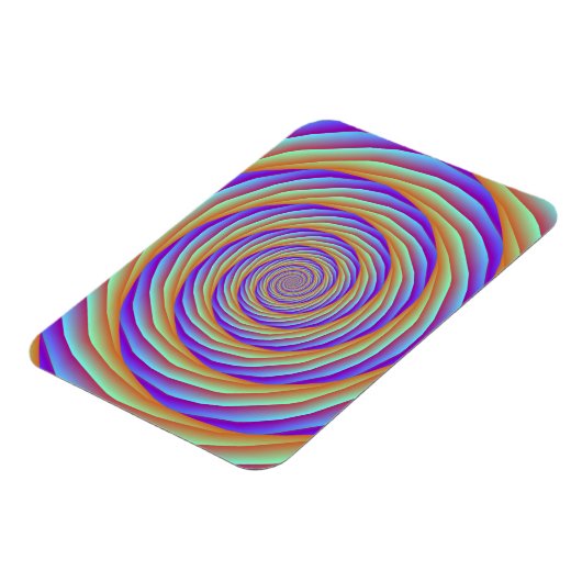 Coiled Cables in Orange Blue und Pink Foto Magnet (Linke Seite)