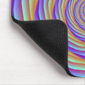 Coiled Cables in Orange Blue und Pink Mousepad (Ecke)