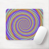 Coiled Cables in Orange Blue und Pink Mousepad (Mit Mouse)