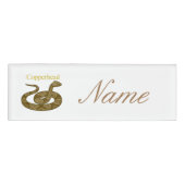Coiled Copperhead Snake Thunder_Cove Namenschild (Vorderseite)