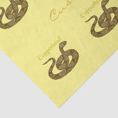 Coiled Copperhead Snake Thunder_Cove Seidenpapier (Ausschnitt)