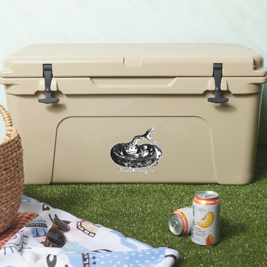 Coiled Rattlesnake Thunder_Cove Aufkleber (Kühler)