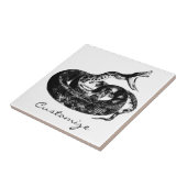 Coiled Rattlesnake Thunder_Cove Fliese (Seite)