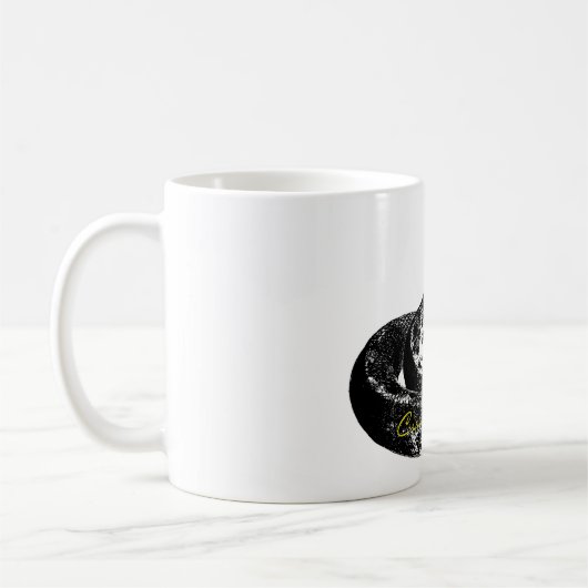 Coiled Rattlesnake Thunder_Cove Kaffeetasse (Links)