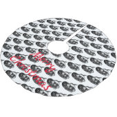Coiled Rattlesnake Thunder_Cove Polyester Weihnachtsbaumdecke (Schrägansicht)