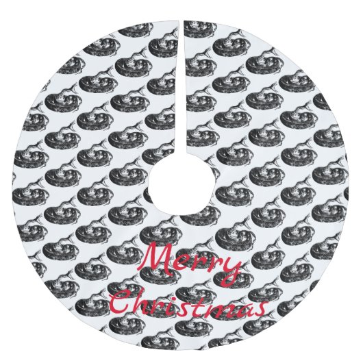 Coiled Rattlesnake Thunder_Cove Polyester Weihnachtsbaumdecke (Vorderseite)