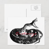 Coiled Rattlesnake Thunder_Cove Postkarte (Vorne/Hinten)