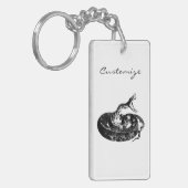 Coiled Rattlesnake Thunder_Cove Schlüsselanhänger (Vorderseite links)