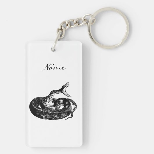 Coiled Rattlesnake Thunder_Cove Schlüsselanhänger (Rückseite)