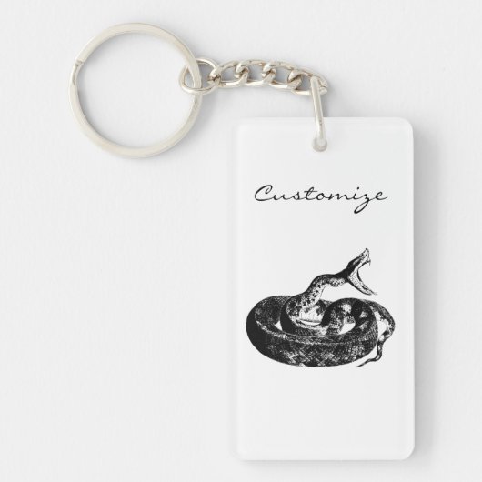 Coiled Rattlesnake Thunder_Cove Schlüsselanhänger (Vorderseite)