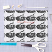 Coiled Rattlesnake Thunder_Cove Seidenpapier (Handwerk)