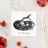 Coiled Rattlesnake Thunder_Cove Serviette (Beispiel)