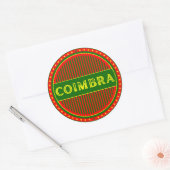 Coimbra City Pride Emblem – Portuguese Identity Runder Aufkleber (Umschlag)