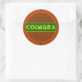 Coimbra City Pride Emblem – Portuguese Identity Runder Aufkleber (Tasche)