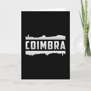 Coimbra Portugal City Skyline Cityscape Funny Gift Karte