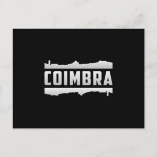 Coimbra Portugal City Skyline Cityscape Funny Gift Postkarte