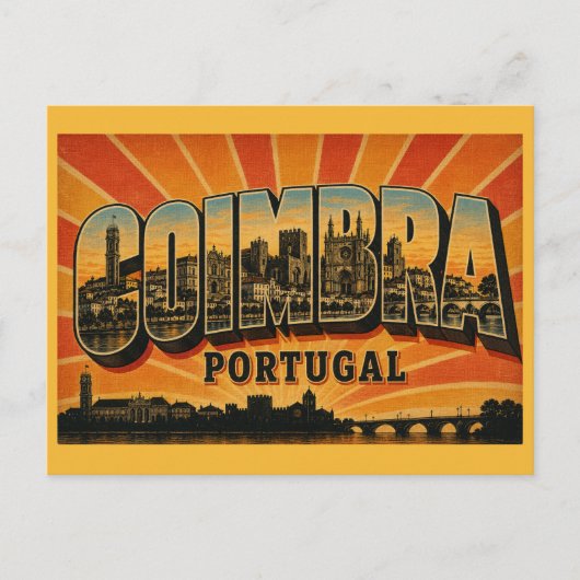 Coimbra Portugal Postkarte (Vorderseite)