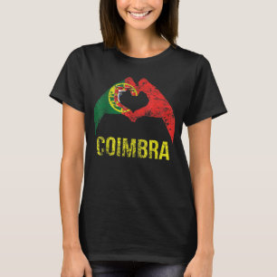 Coimbra - Portugiesische Stadt - Vintage Flagge Po T-Shirt