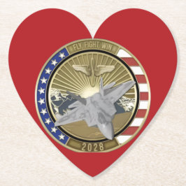 Coin 1 Heart Shaped Coasters Untersetzer