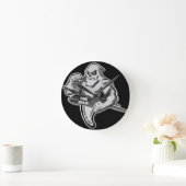 Coin 2 Clock Runde Wanduhr (Zuhause)