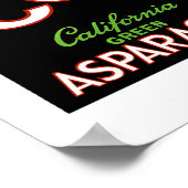 Coin California Asparagus Label Poster (Ecke)