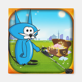 Coin Cat Riches Metal Detektor Magnet! Magnet