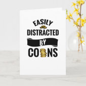 Coin Collector Gift | Münzsammeln Karte (Gelbe Blume)