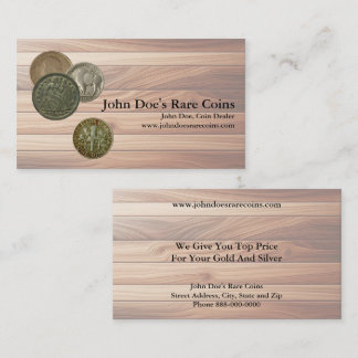 Coin Dealer Business Card Visitenkarte