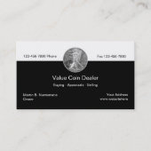 Coin Dealer Business Cards Visitenkarte (Vorderseite)