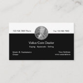 Coin Dealer Business Cards Visitenkarte (Vorderseite)