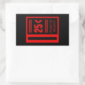 Coin einfügen, um Video-Spiel zu spielen Rechteckiger Aufkleber (Tasche)