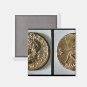 Coin mit Nero Magnet (Vorderseite/Rückseite)