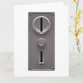 Coin Slot Factory Card Karte (Gelbe Blume)