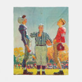 Coin Toss von Norman Rockwell Fleecedecke (Vorderseite)