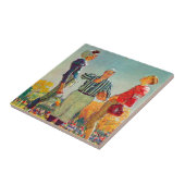 Coin Toss von Norman Rockwell Fliese (Seite)