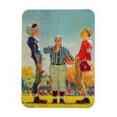 Coin Toss von Norman Rockwell Magnet (Vertikal)