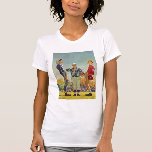 Coin Toss von Norman Rockwell T-Shirt (Vorderseite)