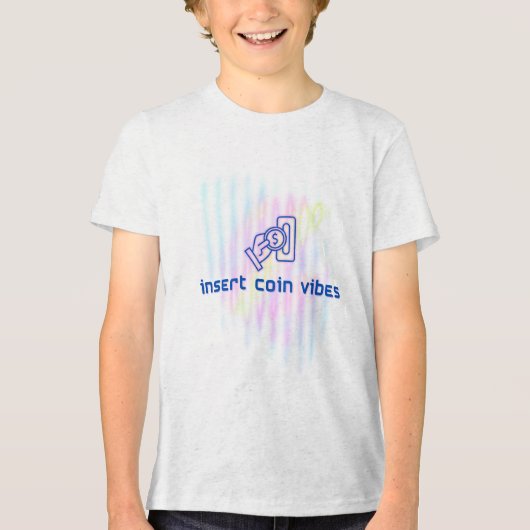Coin Vibes einfügen Tri-Blend Shirt (Vorderseite)
