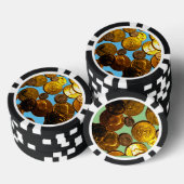 Coins Composite Poker Chips, schwarz Streifen Rand Pokerchips (Stapel)