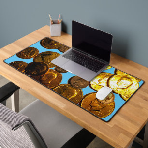 Coins Desk Mat Schreibtischunterlage