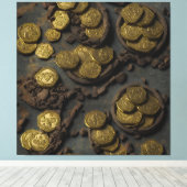 Coins of Treasure Island Leinwanddruck (Insitu (Holzboden))